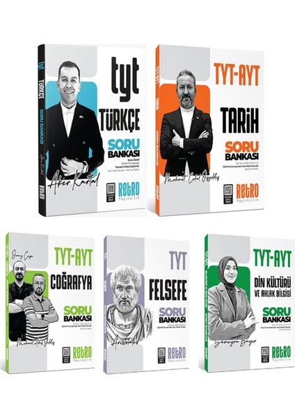 2026 Model Tyt Sözel Soru Bankası Seti Türkçe Tarih Coğrafya Felsefe Din Retro