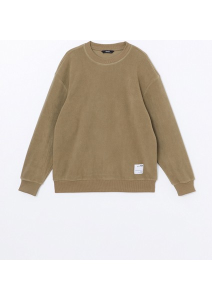 Yeni Sezon Bisiklet Yaka Uzun Kollu Polar Erkek Kalın Sweatshirt indirimleri