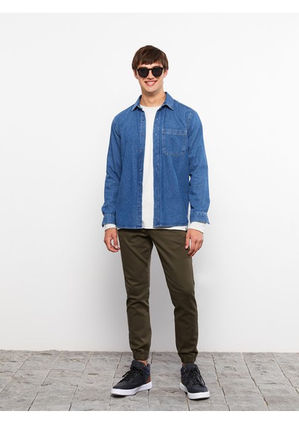 Yeni Sezon Slim Fit Gabardin Erkek Pantolon