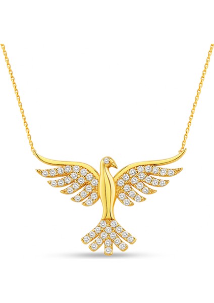 14 Ayar Altın Anka Kuşu Kolye indirimleri