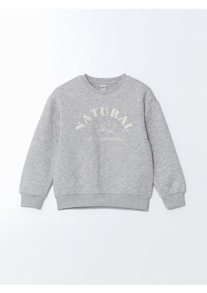 Yeni Sezon Bisiklet Yaka Kız Çocuk Sweatshirt