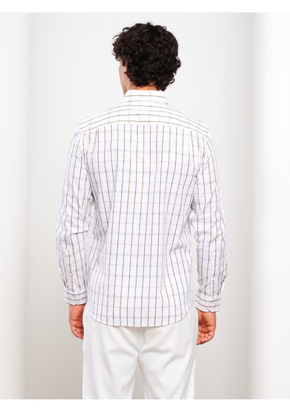 Yeni Sezon Regular Fit Uzun Kollu Ekose Erkek Gömlek indirimleri