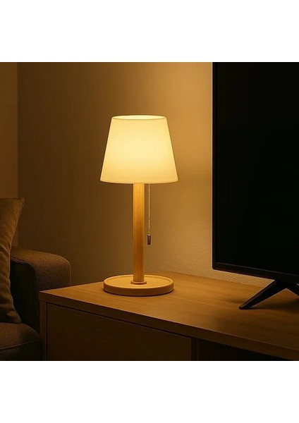 Broome Switch Kademeli Ahşap LED Masalambası