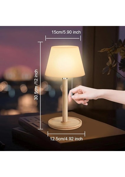 Broome Switch Kademeli Ahşap LED Masalambası fırsatları