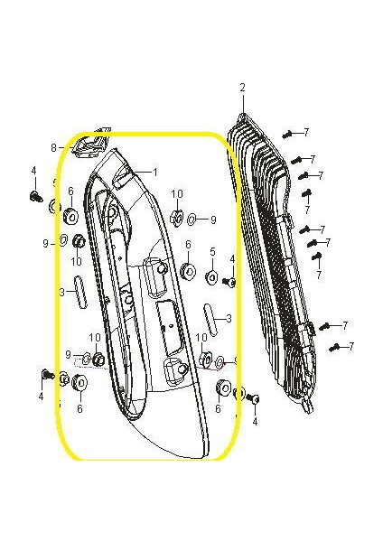 GV650 Radyatör Kapağı Dış fiyatları