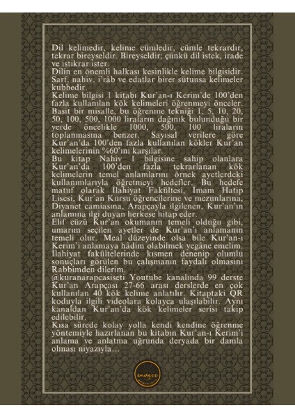 Kur'an Arapçası: Kelime Bilgisi 1 fiyatları