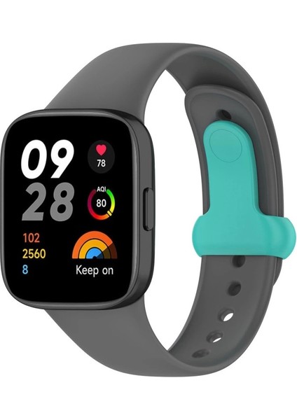Xiaomi Redmi Watch 3 Origin Silikon Kordon - Füme