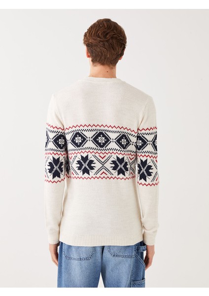 Yeni Sezon Bisiklet Yaka Uzun Kollu Desenli Erkek Triko Kazak indirimleri