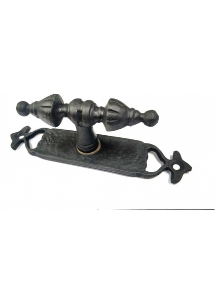 Antika Tarz Dekoratif Pirinç Burma Pencere Kolu - 152X32 Mm, Oksit