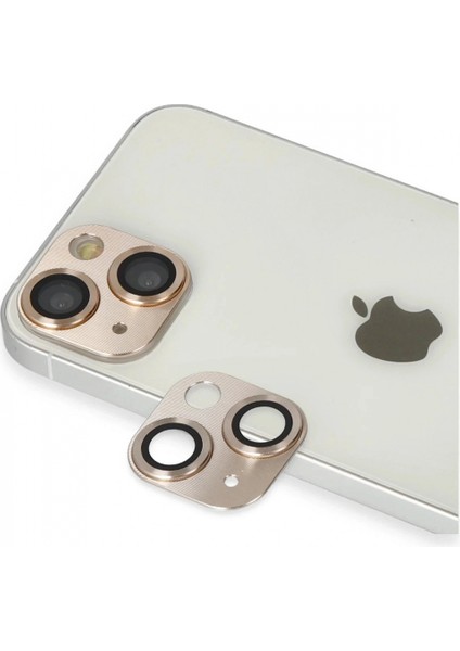 Ieg iPhone 13 Pers Alüminyum Kamera Lens - Gold