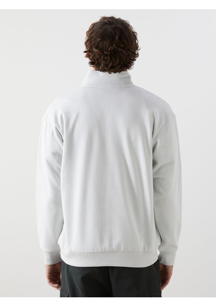 Yeni Sezon Dik Yaka Uzun Kollu Kalın Erkek Sweatshirt fırsatları