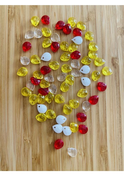 Oya, Abiye, Havlu, Takı, Örgü Vb. El Işleme Plastik Gözyaşı Damla Boncuk. Renkli. fiyatları