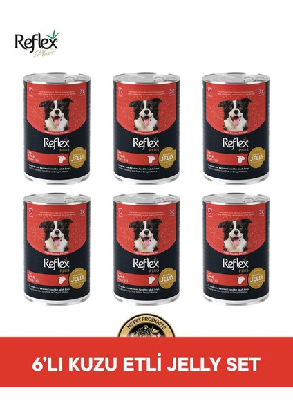 Plus Köpek Maması 6'lı Kuzu Etli Jelly Set