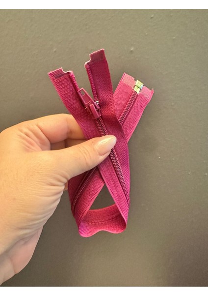 35X3 cm Fuşya Fermuar