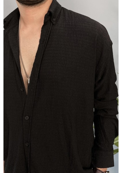 Kırinkıl Kumaş Oversize Yumuşak Dokulu Mavi Gömlek fiyatları