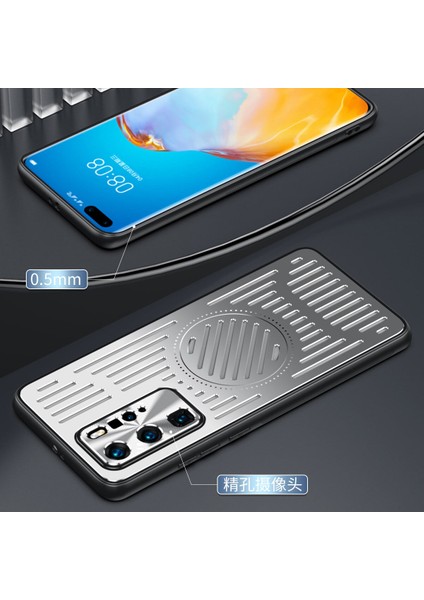 Huawei P40 Kılıfı, Manyetik Metal Isı Dağıtıcı Koruyucu Kılıf-Mavi (Yurt Dışından) modelleri