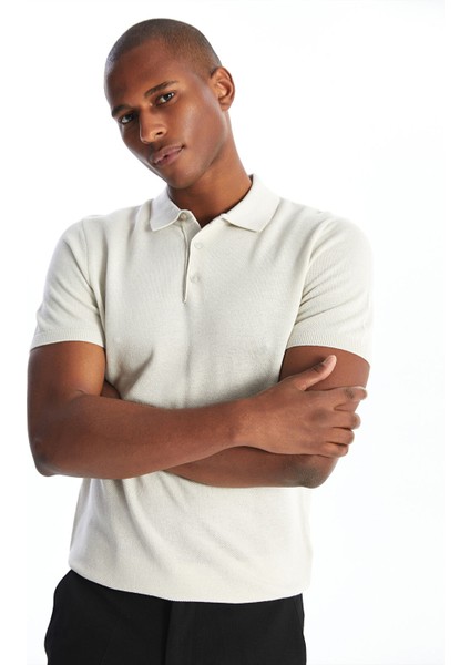 Yeni Sezon Polo Yaka Kısa Kollu Erkek Triko Kazak