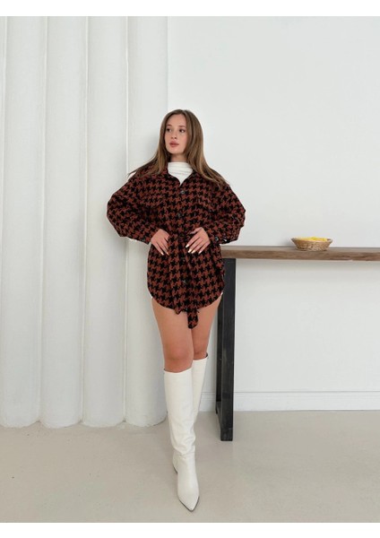 Lvsqvr Uzun Kaşe Gömlek Kahvesiyah ST255812 (Beden: M) fiyatları