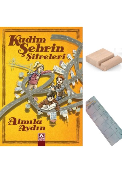 Kadim Şehrin Şifreleri / Almila Aydın / Ortaokul 10 - 13 Yaş Hikaye +Tablet Tutucu + Okuma Ayracı