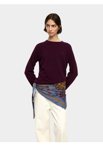 Yün Karışımlı Kare Desenli Eşarp modelleri