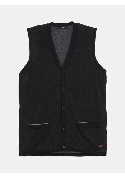 Yeni Sezon Standart Kalıp V Yaka Erkek Triko Yelek indirimleri