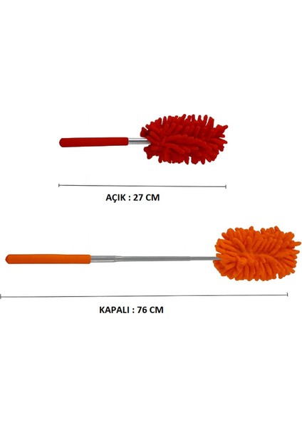 Teleskopik Mikrofiber Toz Alma Fırçası – Pratik Uzayabilen Tasarım Toz Fırçası fiyatları