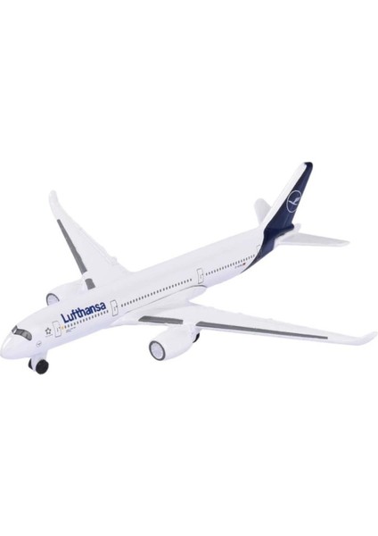 Metal Gövde Majorette Lufthansa Airbus A350 900 Ucak Modeli 11 cm Serbest Tekerlek 1:64 Ölçek fiyatları
