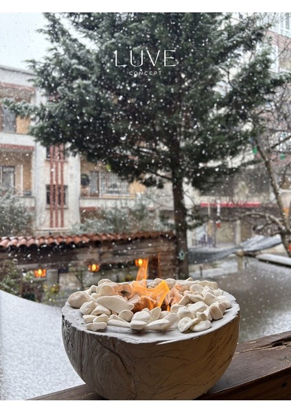 Rustik Masaüstü Şömine – Bioethanol Dekoratif Ateş Çukuru, Kokudan ve Dumandan Uzak Modern Şömine fırsatları