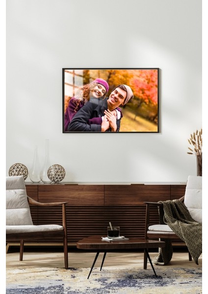 Sevgililere Özel Aşk Çerçeveli Metal Poster Tablo fırsatları