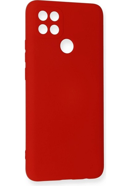 Oppo A15 Kılıf Nano Içi Kadife Silikon - Kırmızı fiyatları