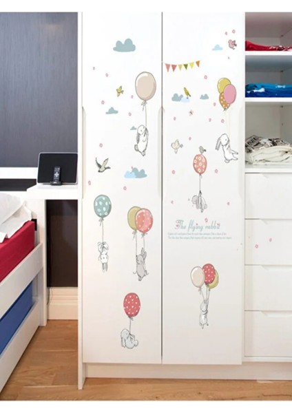 Çocuk Odası Duvar Dekorasyonu ,yapışkanlı Dekor Duvar Sticker (60X90) fırsatları