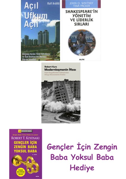 Açıl Ufkum Açıl + Shakespeare'in Yönetim ve Liderlik Sırları + Modernleşmenin Iflası