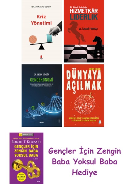 Kriz Yönetimi + Hizmetkar Liderlik (Cep Boy) + Genoekonomi + Dünyaya Açılmak