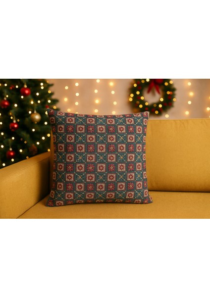 Christmas Blossom Yılbaşı Temalı Dijital Baskılı Kırlent Kılıfı 44X44 cm fiyatları