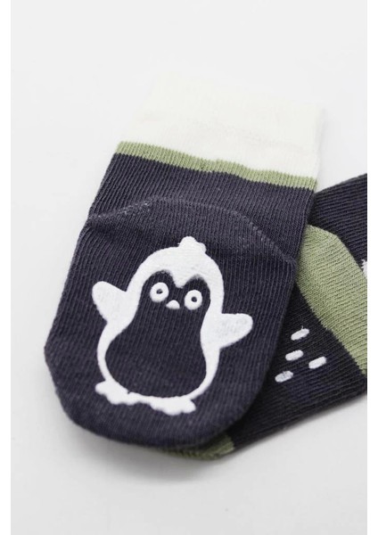 Bfs Bistyle Hayvan Figürlü Kaymaz Erkek Soket Çorap 2'li BS10119 Antrasit modelleri