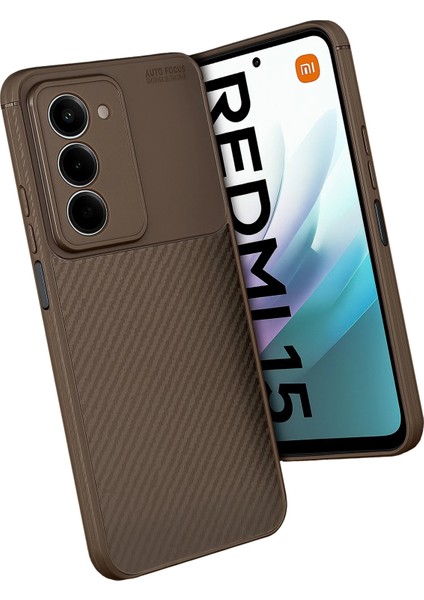 Xiaomi Redmi 15 4g Kılıf Karbon Görünümlü Silikon Azn-Negro modelleri