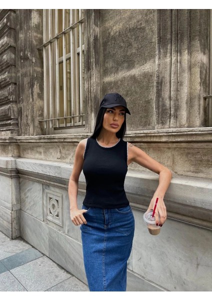 Nrtmsa Kaşkorse Kumaş Bluz Siyah (Beden: Standart) fırsatları