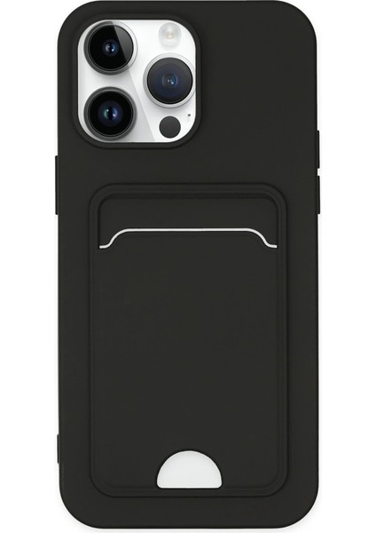 Iphone 14 Pro Kılıf Kelvin Kartvizitli Silikon - Siyah