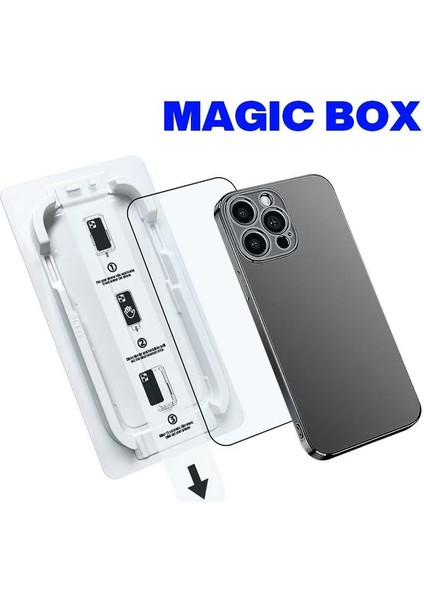 iPhone 17 Premium Quality Hd+ Glass Uygulama Aparatlı Tam Ekran Koruyucu Kırılmaz Cam