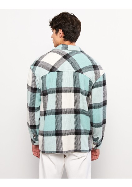 Yeni Sezon Rahat Kalıp Uzun Kollu Ekose Erkek Oduncu Gömlek Ceket indirimleri