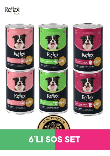 Plus Köpek Maması 6'lı Sos Set