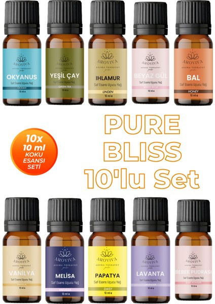 Pure Bliss 10'lu Set Oda Kokusu Esansı - Bebekler Için (10X10ML)