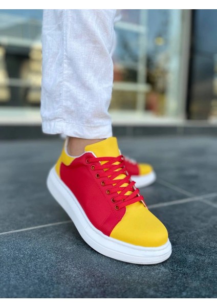 Lvsqvr Kb-Kuback Taraftar Gtx Bağcıklı Günlük Erkek Ayakkabı Kırmızı (Numara: 43) fiyatları