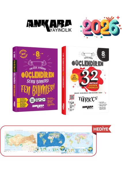 8.sınıf Güçlendiren Fen Soru Bankası - 32 Hafta
