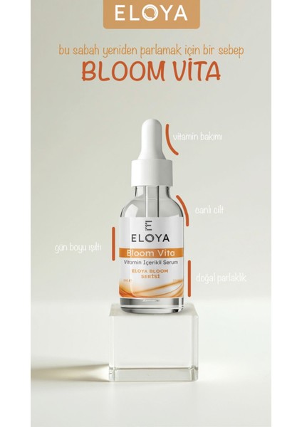 Bloom Vita Vitamin Serum – C, B5 & E Vitaminli, Cilt Işıltısı ve Canlandırıcı Bakım (30 Ml) modelleri