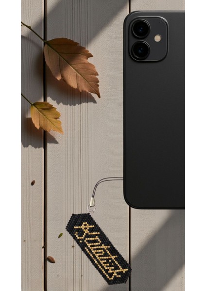 Miyuki Boncuk El Yapımı Atatürk Imza Telefon Çarmı - Charm 2