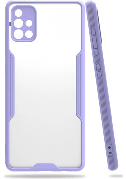 Ieg Samsung Galaxy A71 Kılıf Platin Silikon - Lila