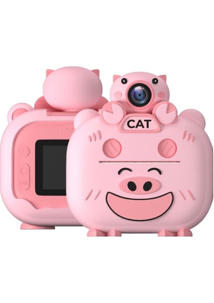 Kameralı Fotoğraf Yazıcısı Pembe Renk