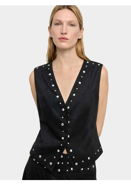 Zımba Detaylı Yelek