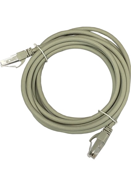 Ager AC-602-030 3 mt Utp Cat6 Patch Kablo Grı Cu, Lszh Awg 26/7